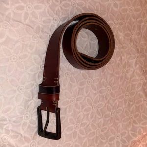Fat face brown leather belt approx size 38-40.